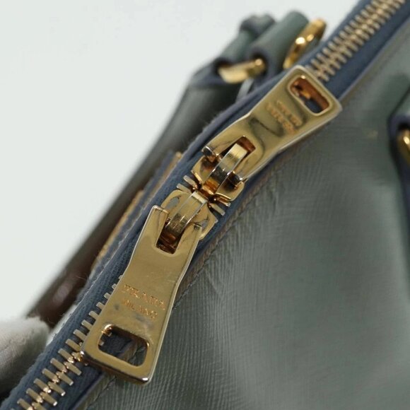 PRADA Hand Bag Safiano leather 2way Blue Auth - Picture 11 of 16